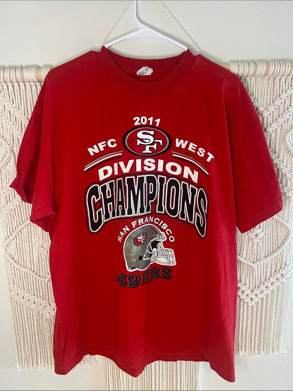Champs Red San Francisco 49ers Division Champions Tee